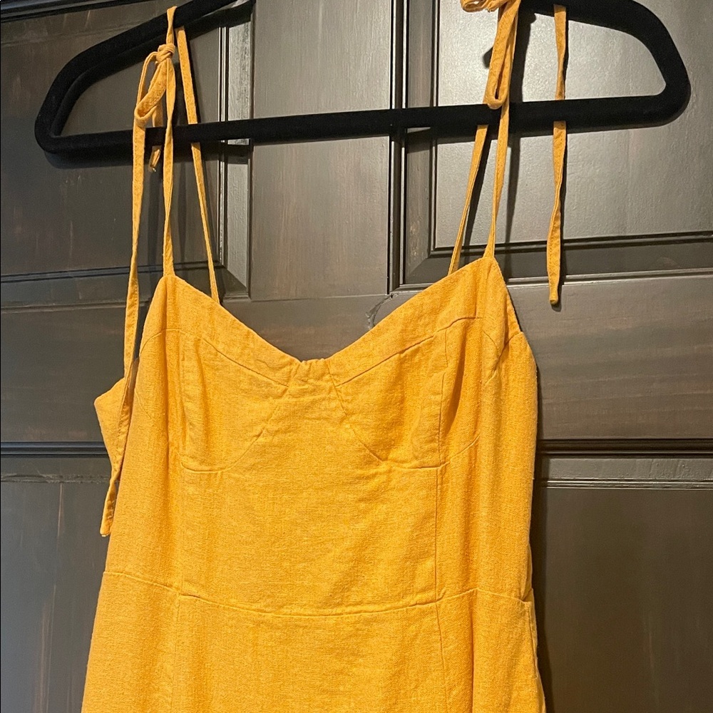 Yellow Midi Dress - Picture 3 of 7